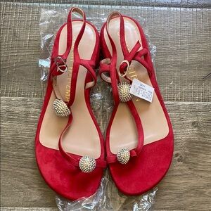 Stuart Weitzman Red Sandals